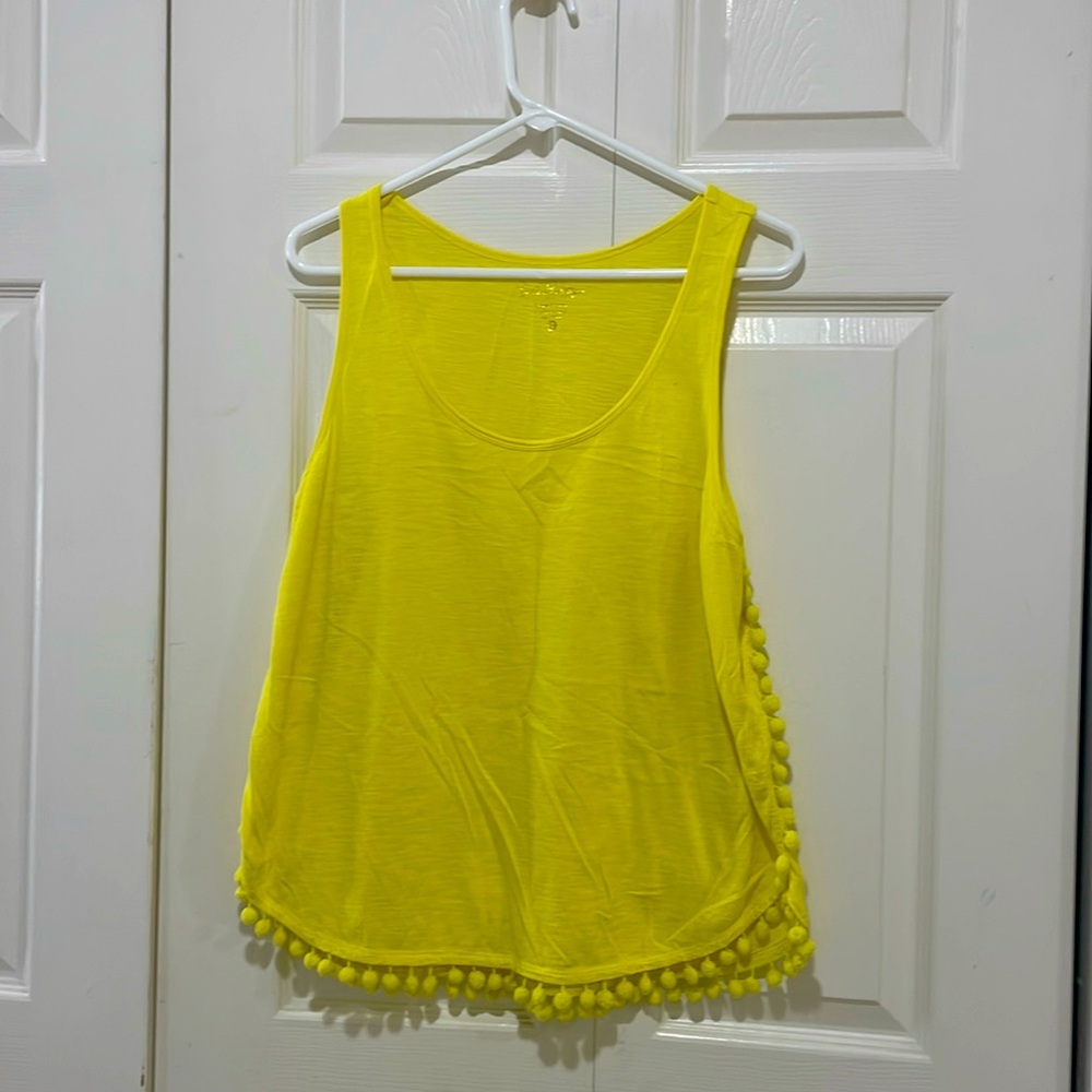 Yellow Lilly Scoop neck top